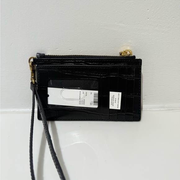 NWT Marc Jacobs black croc wristlet - Picture 2 of 6